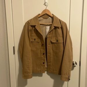 Uniqlo U Cotton Trucker Jacket Beige xxs